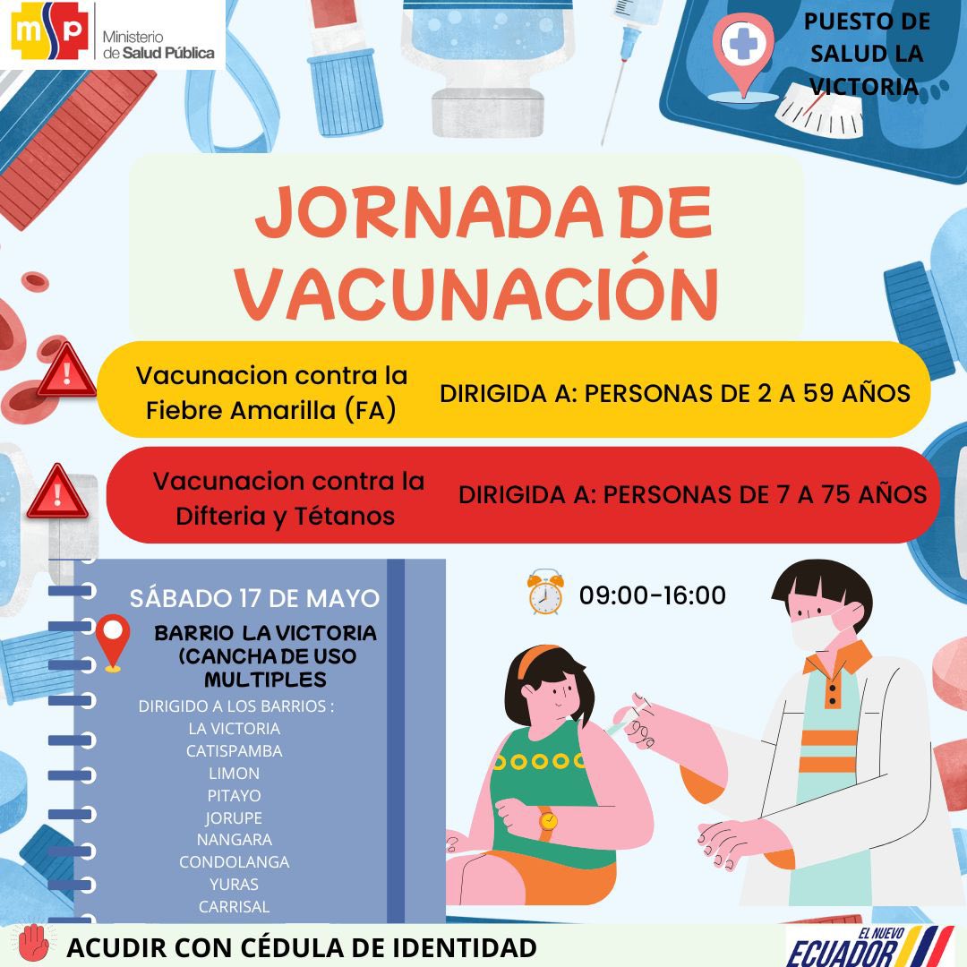 Jornada de vacunación contra la fiebre amarilla